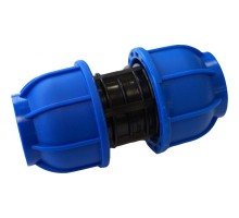 Муфта компрессионная соединительная 20x20 ПНД Valfex