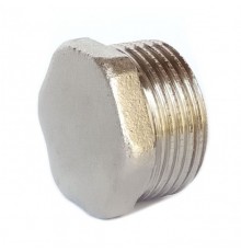 Заглушка никелированная 1-1/2" (Ду40) НР TIM