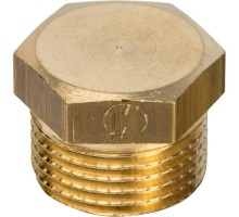 Заглушка латунная 1/2" (Ду15) НР TIM