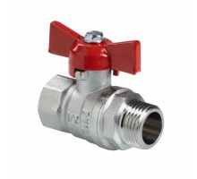 Кран шаровый «СТАНДАРТ» VALTEC  Ду15 (1/2") вн/нр бабочка