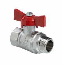 Кран шаровый «СТАНДАРТ» VALTEC  Ду15 (1/2") вн/нр бабочка