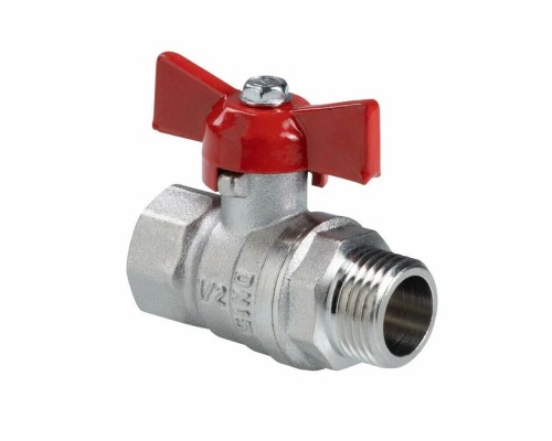 Кран шаровый «СТАНДАРТ» VALTEC Ду15 (1/2") вн/нр бабочка Кран шаровый «СТАНДАРТ» VALTEC Ду15 (1/2") вн/нр бабочка