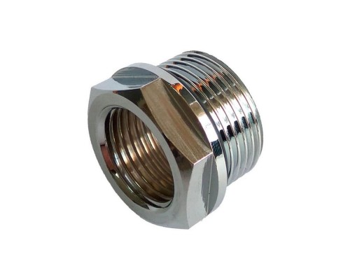 Футорка никелированная Ду32х25 ВР (1 1/4"x1") RTP Футорка никелированная Ду32х25 ВР (1 1/4"x1") RTP