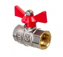 Кран шаровый VALTEC BASE Ду15 (1/2") вн/вн бабочка