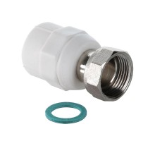 Муфта ПП с накидной гайкой D20х1/2" ВР Valtec