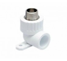 Угольник ПП комбинированный D20х1/2"НР с креплением RTP