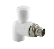 Кран шаровый для радиатора ПП 20 х 1/2" НР угловой RTP
